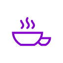 icône plat chaud