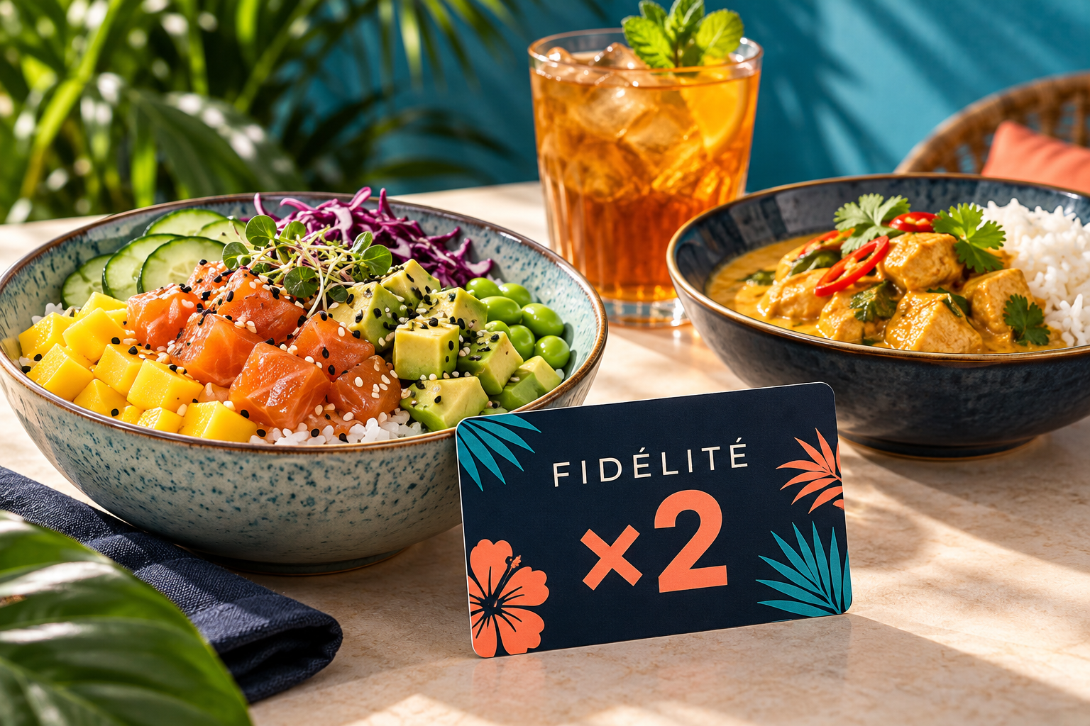 Un repas gourmand avec une carte Fidélité fois deux